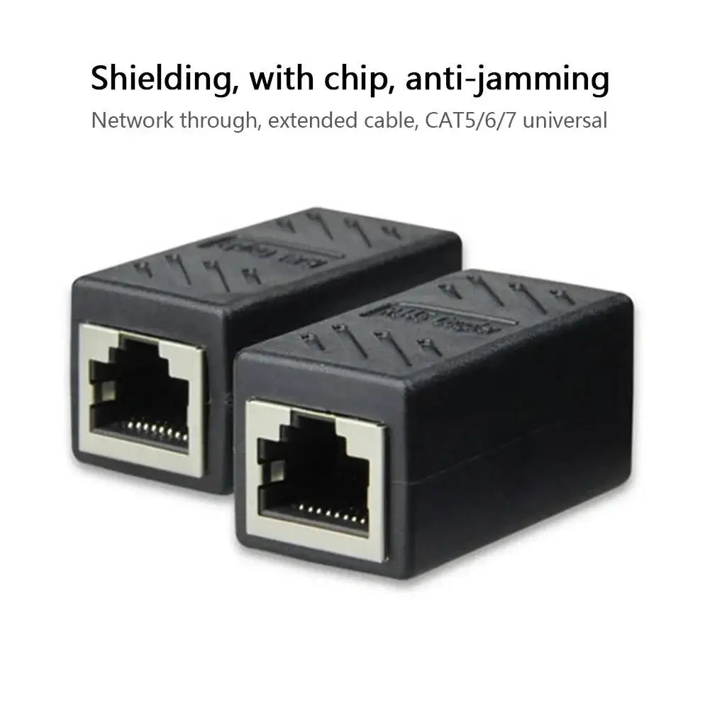 1/5/10/20pcs RJ45 Coupler Ethernet Cable Coupler LAN Connector Cat7 Cat6 Cat5e Ethernet Cable Extender Adapter Female to Female