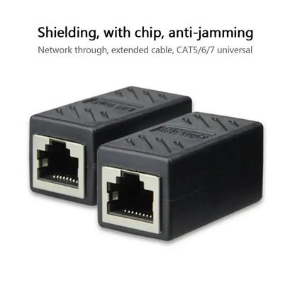 1/5/10/20pcs RJ45 Coupler Ethernet Cable Coupler LAN Connector Cat7 Cat6 Cat5e Ethernet Cable Extender Adapter Female to Female