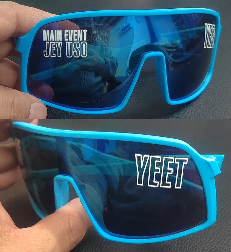 Jey Uso YEET Sunglasses Sports Shades MAIN EVENT Blue Glasses Bloodline USOS RARE Colors Motorcycle Glasses