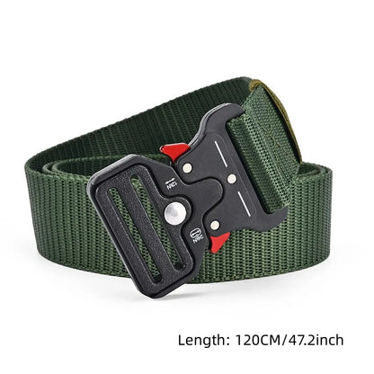 1 Pcs Outdoor Mountaineering Multifunctional Tactical Nylon Canvas Woven Trouser Belt