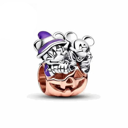 Hot Sell MINISO Disney 925 Sterling Silver Animals Mobilization Charms Beads Hot Original Bracelet DIY Jewelry Women Pendant