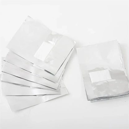 100Pcs Bag Aluminium Foil Nail Art Soak Off Polish Nail Removal Wraps Towel Gel  Remover Manicure Tool