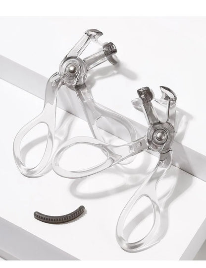 Dual-Type Eyelash Curler with Comb – Wide & Partial Clip Options, Waterproof, Long-Lasting, Natural Curl, Unisex Certified