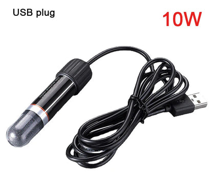 USB Mini Aquarium Heating Rod For Small Fish Tank 26°C Constant Temperature Aquarium Heater Submersible Thermostat Heater 10W