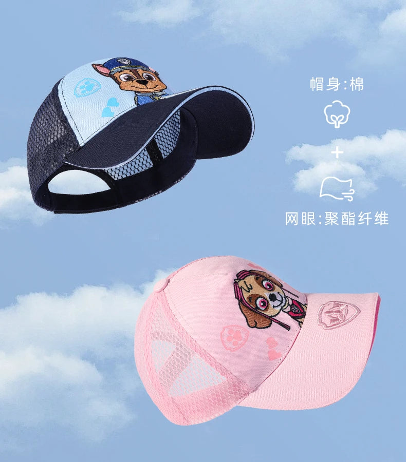Genuine Paw Patrol Kids Baseball Cap Embroidery Children Girls Boys Sun Hat Spring Summer Outdoor Adjustable Visor Baby Cap