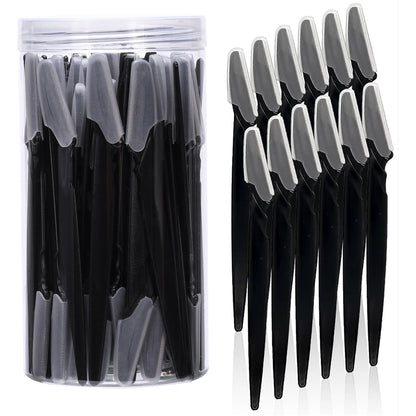 5/10/30/40pcsbrow Razor and Face Razor for Women and Men, Eyebrow Hair Trimmer and Shaver with Protective Cover,Safe