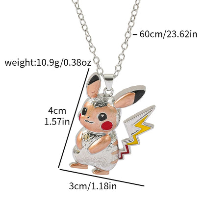 1PC Cute Q Version Character Necklace Alloy Charmander Bulbasaur Jewelry Pendant for Fans Holiday Gifts Jewelry Accessories