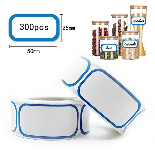 300Pcs Removable Freezer Labels, 1 X 2 Inch Food Storage Stickers, Self-Adhesive Date Labels DIY Handmade Stickers Bottle Pack