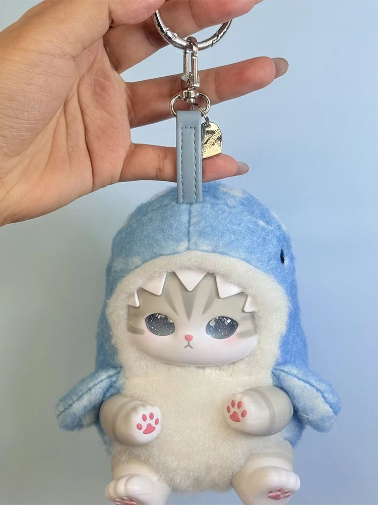new Mofusand Vinyl Series Toys Shark Cat Surprised Box Toy Ornaments For Kids birthday girl Gift Pendant replica