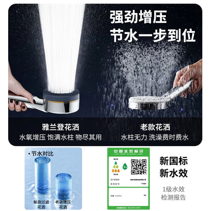 New High Pressure With Filter Water Saving 4 Modes Shower Heads Adjustable Water Massage Sprayer Home Bathroom Accessories