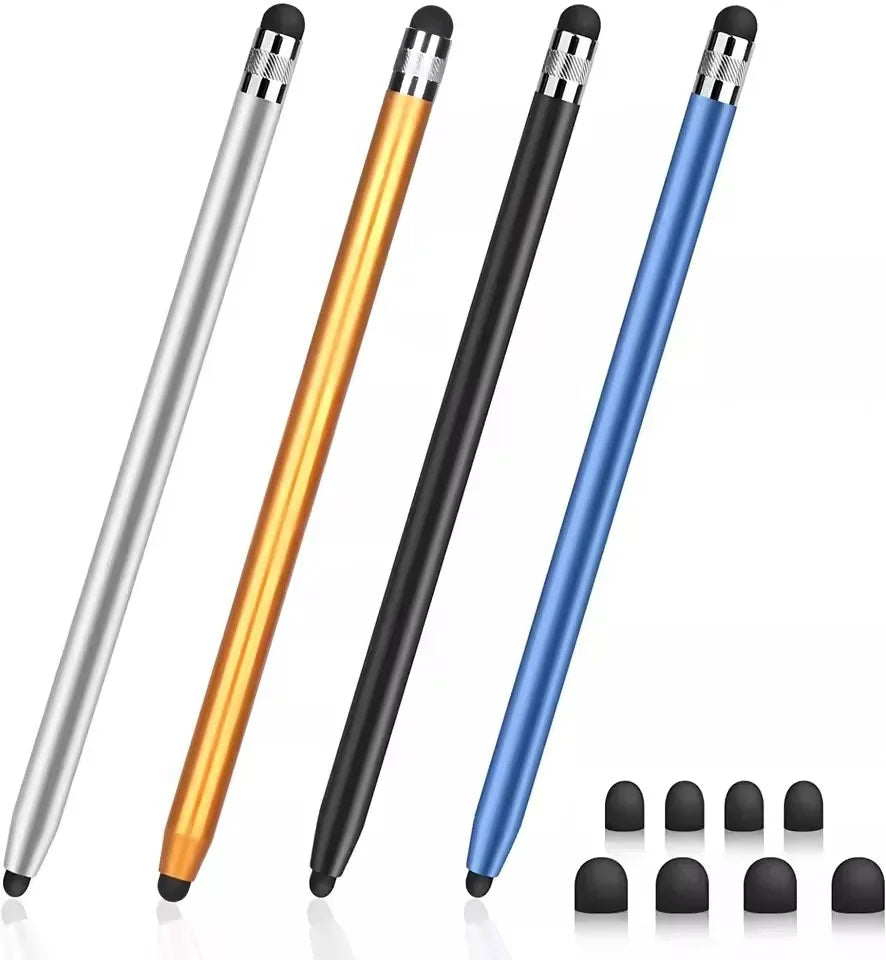 Touch Pen For Tablet Universal Pencil Capacitive Stylus Double Dual Silicone Head For iPad Android Smart Phone