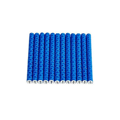 12PCS/Bag Bicycle Wheel Spokes Reflective Sticker Tube Strip Warning Light DIY 7.5cm MTB Cycling Reflector Reflective Safety Kit
