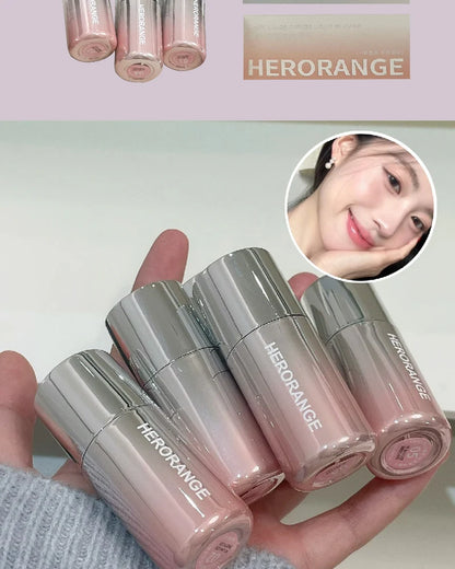 Korean Liquid Powder Blusher Natural Enhancement Color Low Saturation Matte Multi-purpose Powder Blusher Liquid Water Gloss