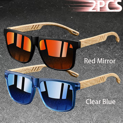 Fashion Vintage Square Square Frame Sunglasses Men Women Fishing Driving Man Luxury Brand Designer Sun Glasses  Eyewear