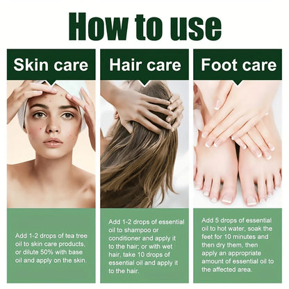 Natural Tea tree oil moisturizing facial body feminine skin care skin repair moisturizing Aromatherapy pure massage essential oi