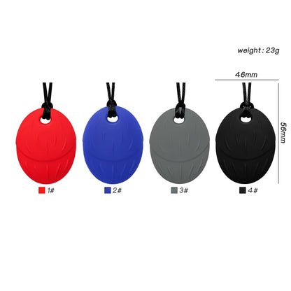 1pcs silicone teether children building block chewing necklace sensory chewing molar pendant oral motor toy for ADHD boy gift