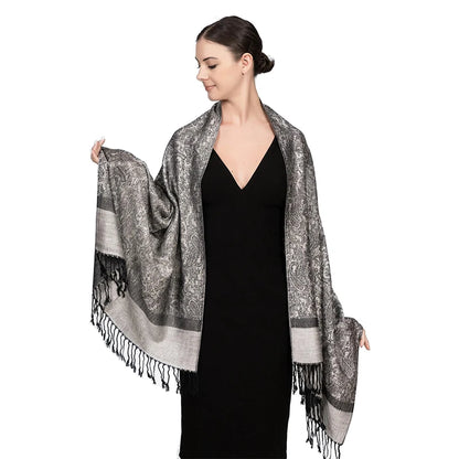 New fashionable all-match imitation cashmere Pashmina paisley tassel scarf long scarf shawl for all seasons