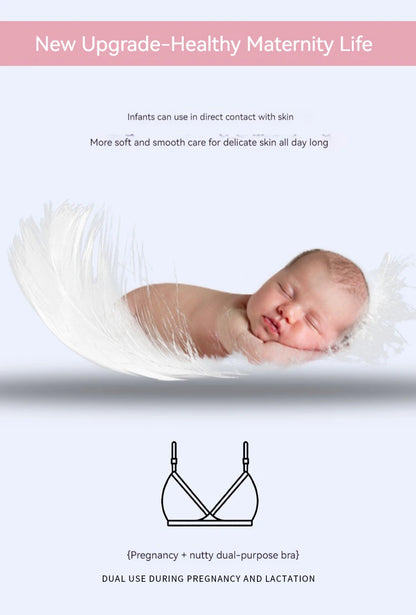 Women's Seamless  Breathable Nursing  Bra For All Seasons  Push-up  Pure Cotton  No Underwire  Maternity Sleepwear
