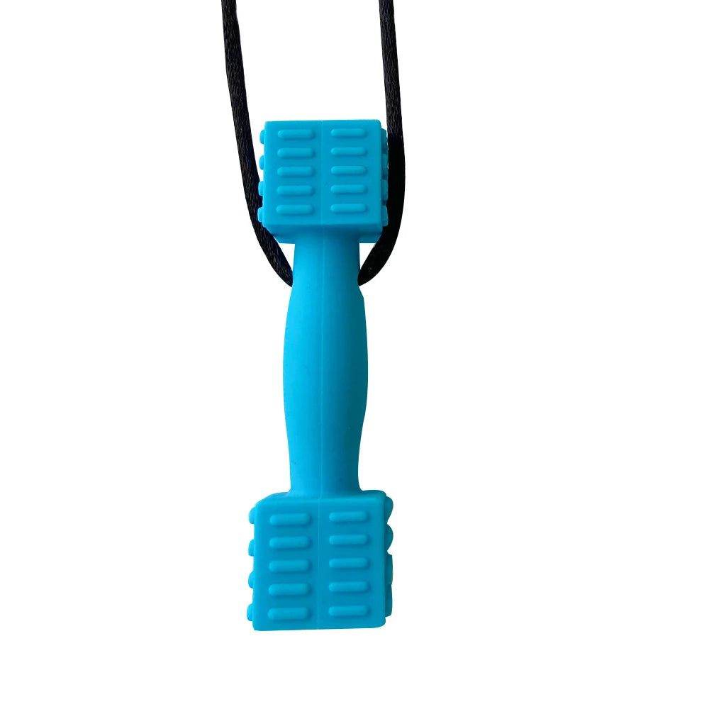 1pcs Silicone Teether Kids Chew Necklace Sensory Chewy Pendant Oral Motor Toys Therapy Tools for Autism ADHD chidren's goods