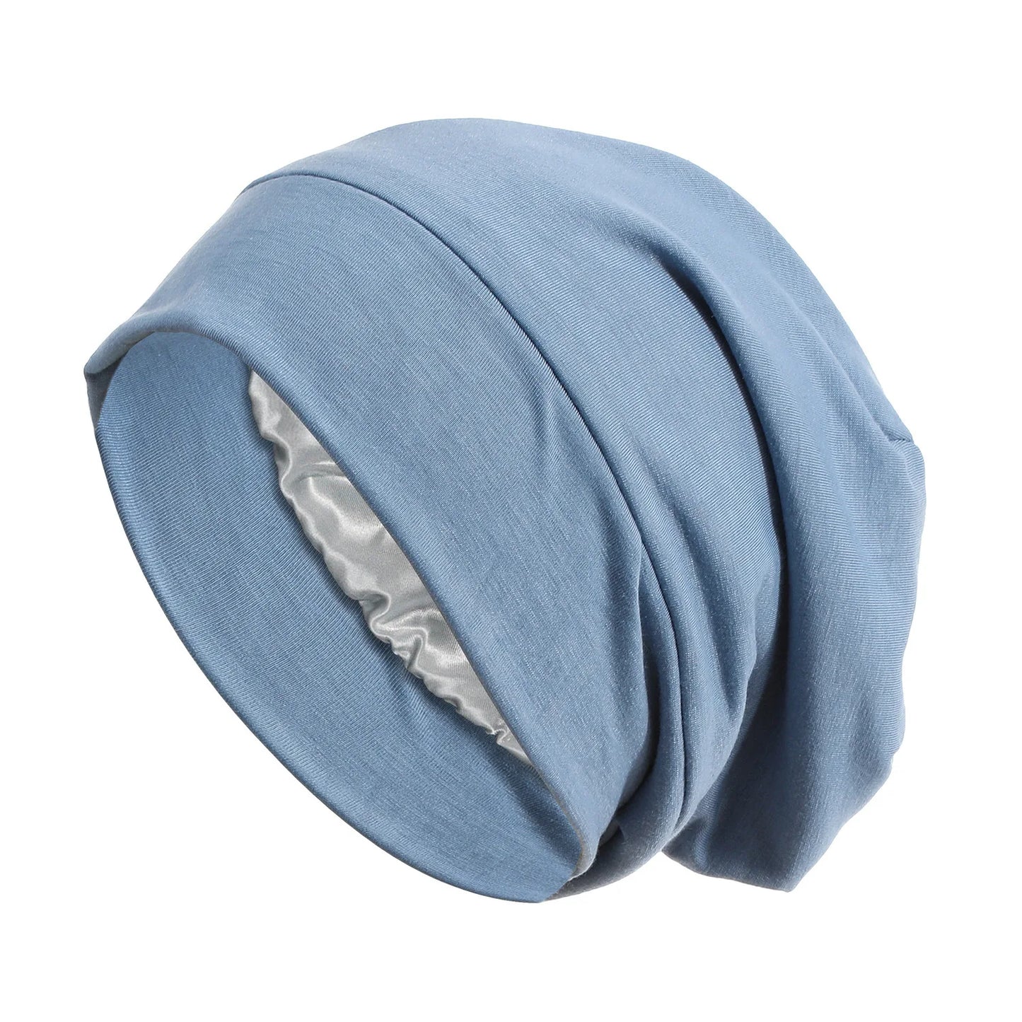 Indian Women Turban Satin Sleeping Cap Inner Hijab Hat Beanie Bonnet Muslim Bandana Hair Loss Headscarf Head Wrap Turbante Mujer