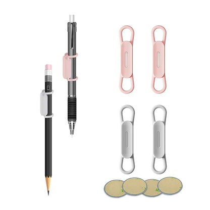 Magnetic Pen Holder Office Whiteboard Adhesive Pencil Hooks Adjustable Silicone Magnet Marker Holder For Refrigerator Blackboard