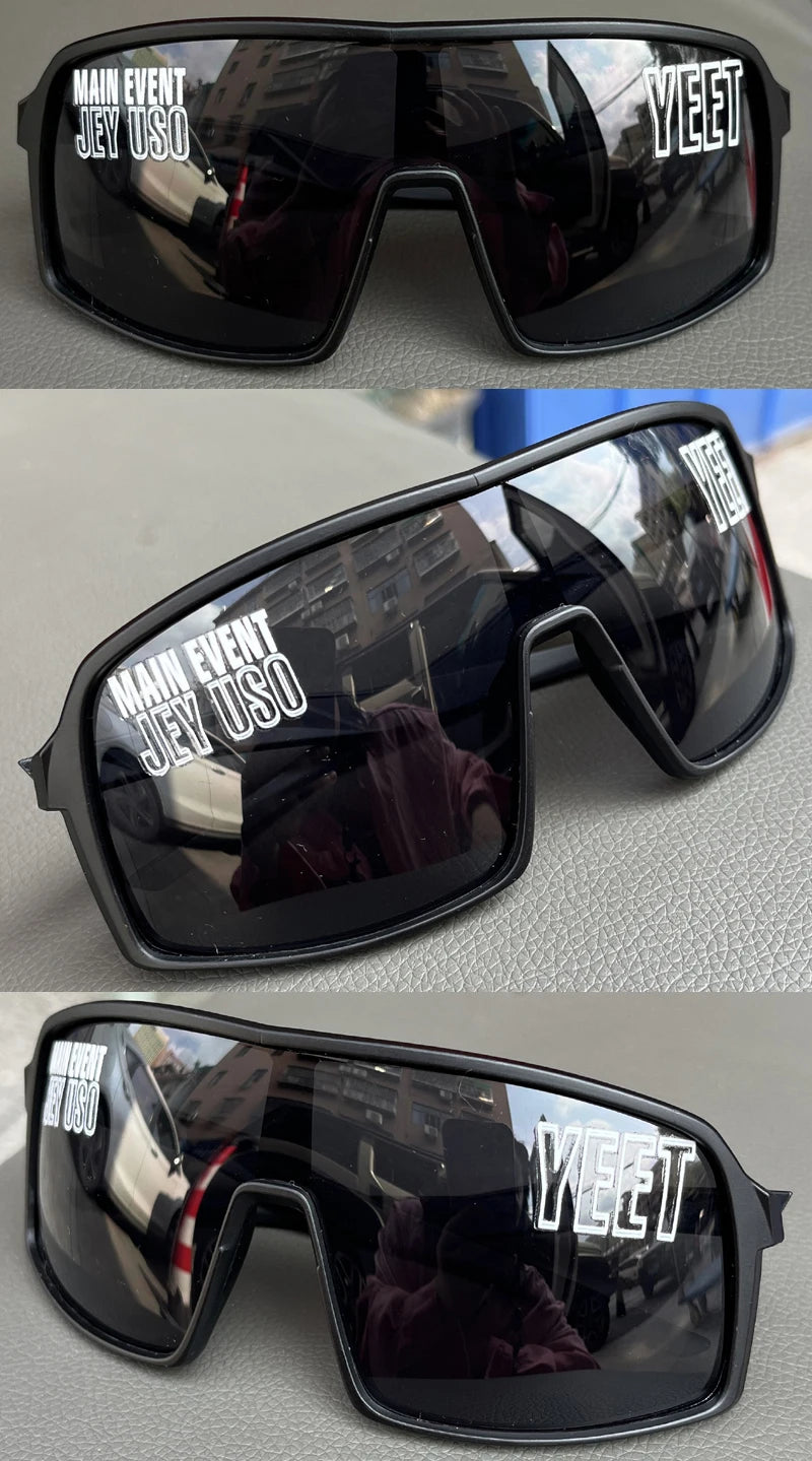 Jey Uso YEET Sunglasses Sports Shades MAIN EVENT Blue Glasses Bloodline USOS RARE Colors Motorcycle Glasses