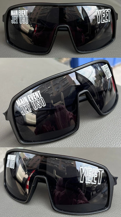 Jey Uso YEET Sunglasses Sports Shades MAIN EVENT Blue Glasses Bloodline USOS RARE Colors Motorcycle Glasses