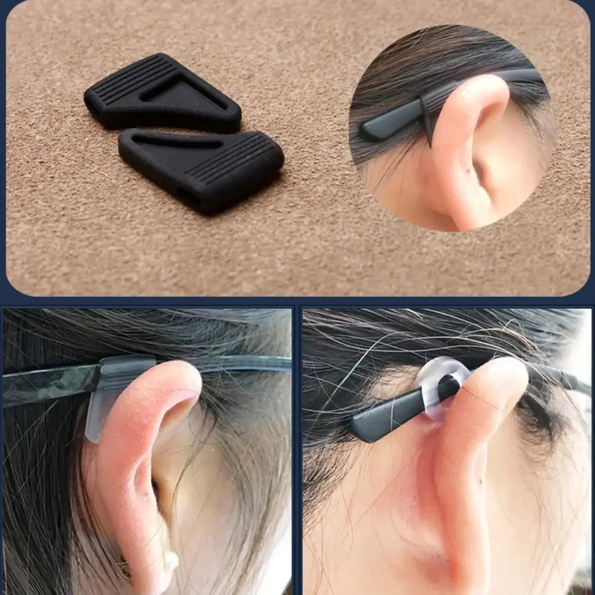 25 Pairs Eyeglasses Retainers Premium Silicone Anti-Slip Eyeglass Holder Comfort Ear Grip Hooks Protectors For Spectacle Eyewear