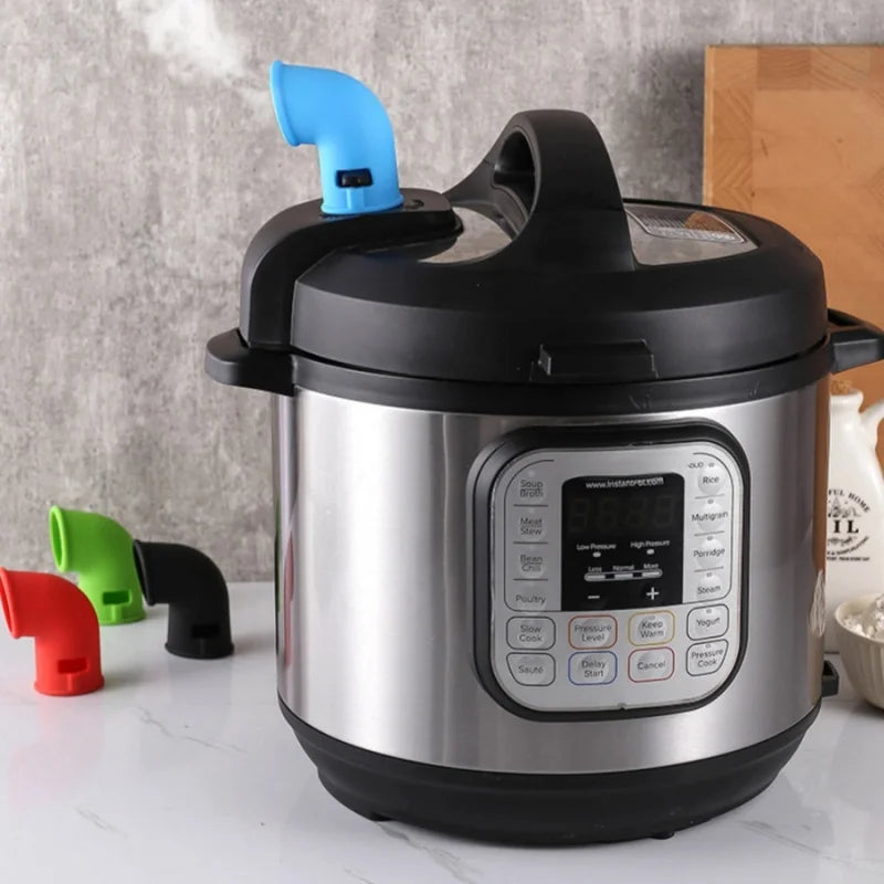 1pc Pressure Cooker Silicone Exhaust Pipe Pressure Cooker Silicone Steam Release Valve Pressure Cooker Exhaust Valve Diverte