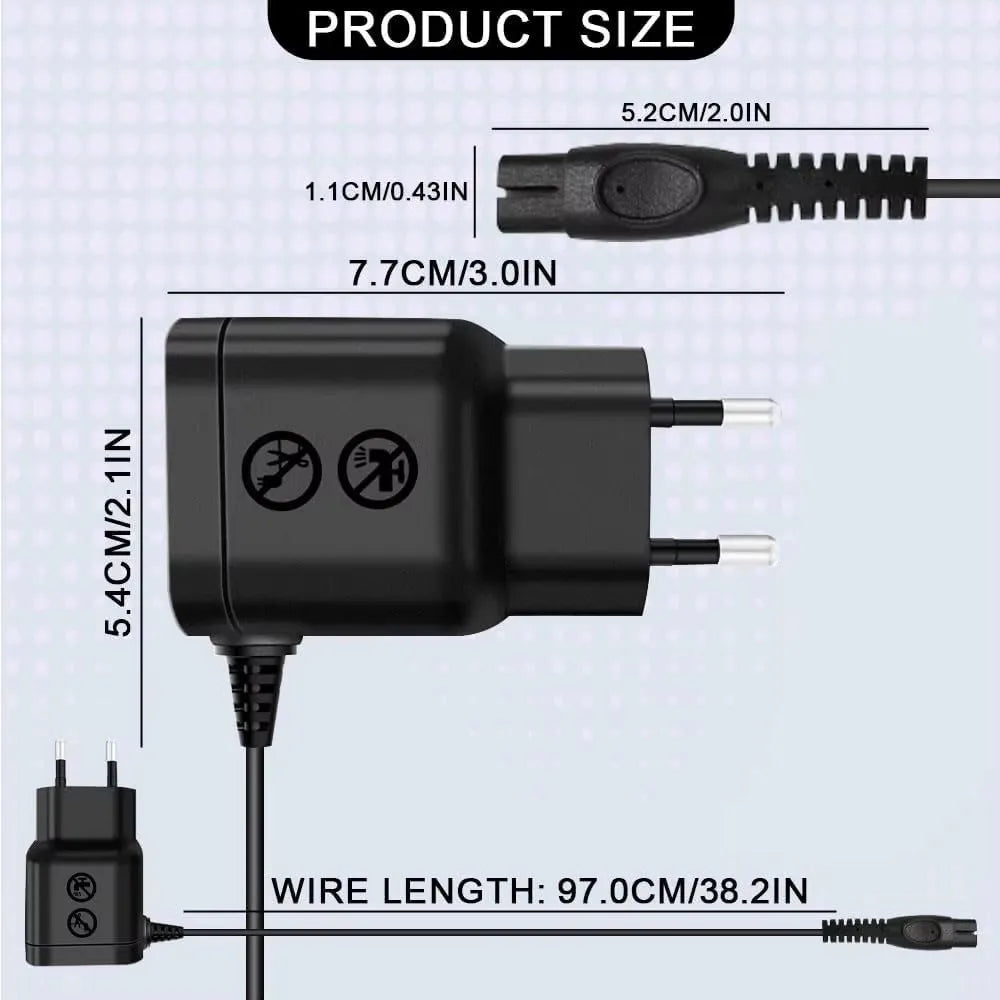 KVIFO 5V Shaver Adapter Charger Fit for Philips Norelco OneBlade QP2724 QP2834 QP1424 QP1924 QP4631 Shaver