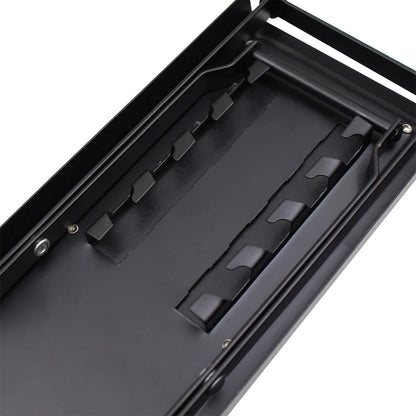 Guitar Foot Stool 4 Position Height Adjustable Foldable Guitar Pedal Foot Rest Step Footstool Black for Guitar Pedal Accessories