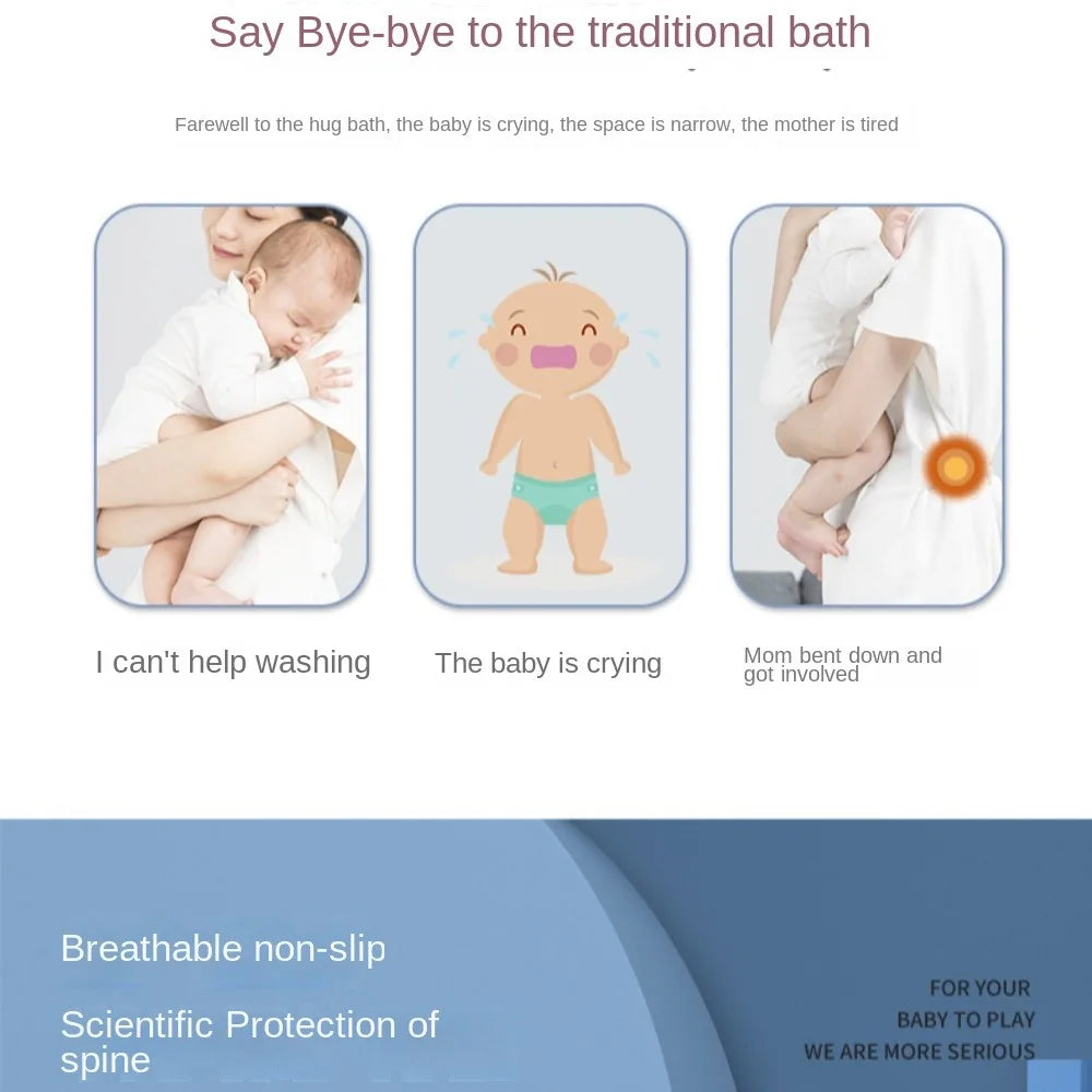 Cross-shaped Newborn Baby Bath Cushion Adjustable Anti-slip Baby Bath Net Mat Baby Bathtub Pillow Foldable Children Bathtub