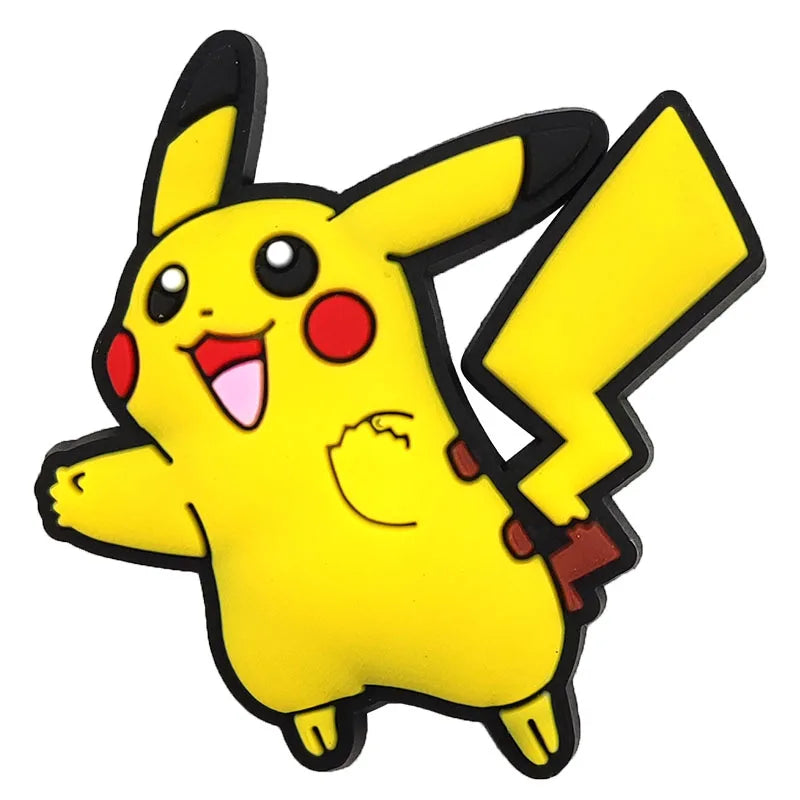 11pcs/set Pokemon Cool Pikachu Squirtle for Cartoon Shoe Charms Decoration Accessories for Classic Clog Kids Gifts