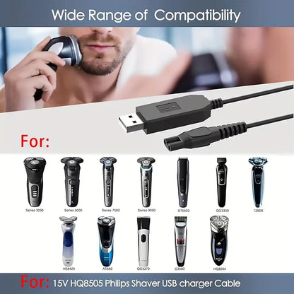 EU Plug Travel Charger Adapter | 3 Types Replacement Fast Charging Power Supply for Philips Electric Shavers Multi Series