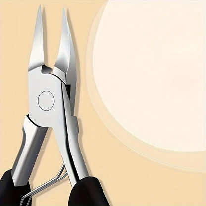 Professional Grade Concave Stainless Steel Nail Clippers for Thick Nails and Ingrown Toenails Sharp Curved Blade for Easy Trimmi