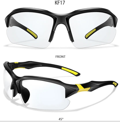 Photochromic Cycling Sunglasses Men Outdoor Sports Tactical Camouflage Goggles Vintage Driving Riding Fishing Windproof