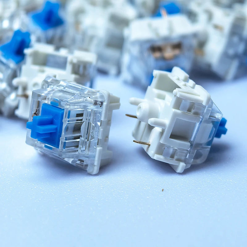 20-100pc Mechanical Keyboard Switches Blue Red Brown Switch Customizable Hot-Swappable 3 Pins Cross Stem for Mechanical Keyboard