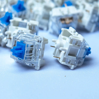 20-100pc Mechanical Keyboard Switches Blue Red Brown Switch Customizable Hot-Swappable 3 Pins Cross Stem for Mechanical Keyboard