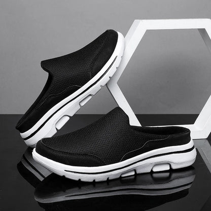 2024 Men Slippers Summer Breathable Home Indoor Slippers Men Thick Bottom Slides Fashion Couple Walking Shoes Chanclas Hombre