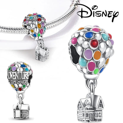 Hot Sell MINISO Disney 925 Sterling Silver Animals Mobilization Charms Beads Hot Original Bracelet DIY Jewelry Women Pendant