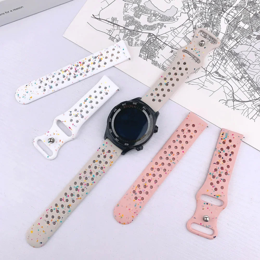 20mm Band For Samsung Galaxy Watch 4/5/6/7 44mm 40mm 5 Pro 45mm Silicone Bracelet correa Galaxy Watch 6 classic 47mm 43mm strap