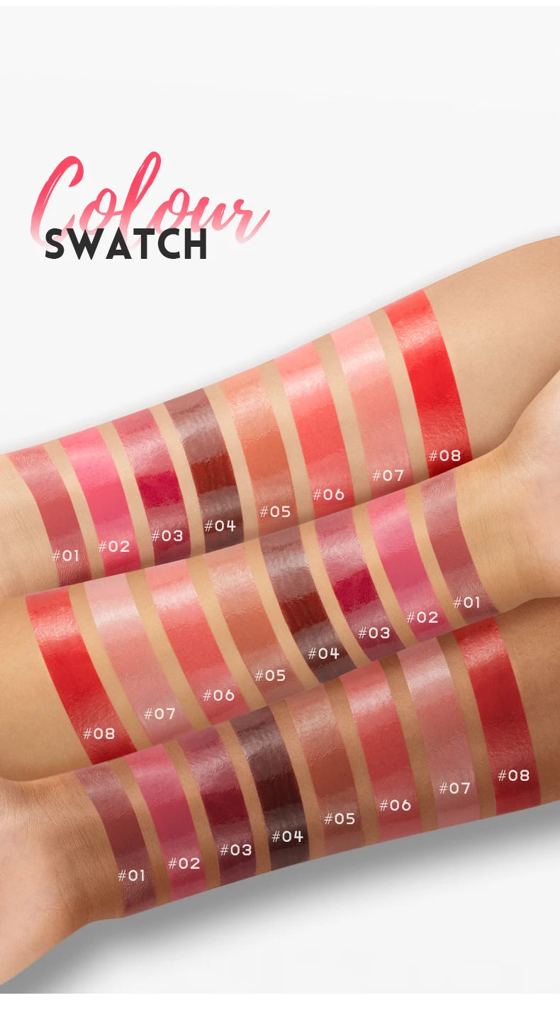 Watery mirror lipstick white not easy to stain the cup water light moisturizing lip glaze lip gloss