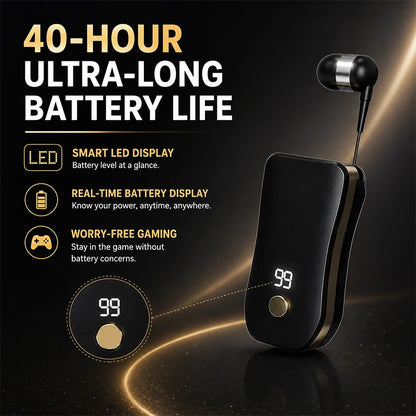 X-100-In-ear smart headphones,Wirelessheadphones, sports headphones, business car headphones, music headphones, retractable