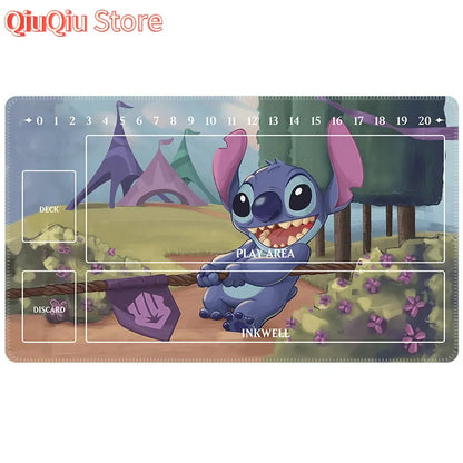 60x35x0.2Cm Cartoon Anime Lorcana Card Battle Single Tcg Game Mat Game Table Mat Card Mat Collection Toys Gift