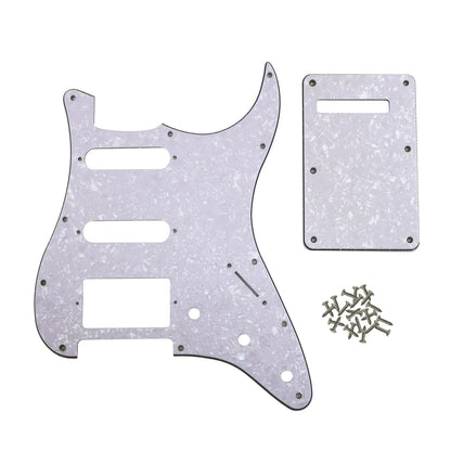 PHRILAM SSH 11 hole ST electric guitar guard, 3-Layer  St  Pickguard with Aluminum Foil Shield Fits American/Mexican ST