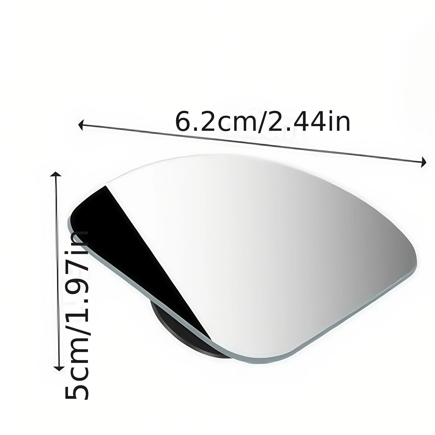SEAMETAL 2PCS Upgrade Car Rearview Mirror Wide-angle Blind Spot Car Auxiliary Rearview Convex HD Mirrors for Car Accessories