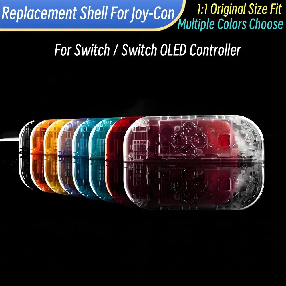 Transparent Shell For Switch Controller Case Replacement Shell For Switch Controller Joy-Con Gamepads Housing Cover Repair