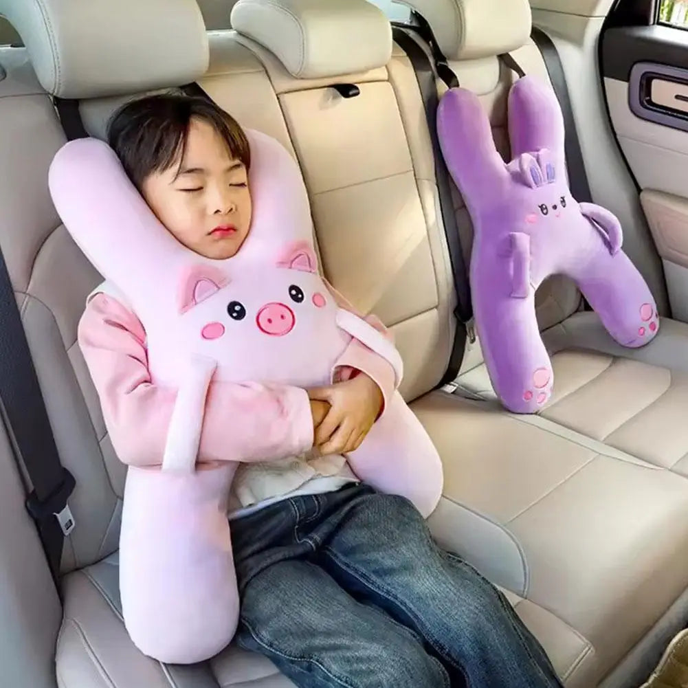 1PCS Cute Car Neck Pillow Safety Sleep Prevent Leaning Head Back Car Sleeping Neck Head Support Comfort Travel Pillow
