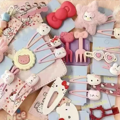 10-100pcs Y2K Hair Clips Set Cute Pink hair accessories Seamless Edge Clip Women Girl Sweet Beauty Hairpin trendy hair clips