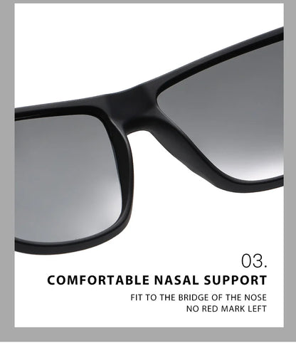 Fashion Vintage Square Polarized Sunglasses Men Women Luxury Brand Designer Men's Sun Glasses Driving Fishing UV400 Eyewear Man